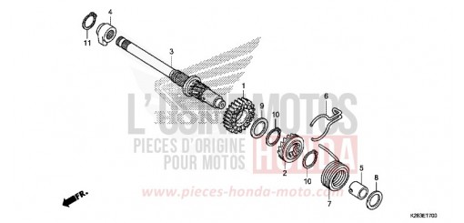 AXE DE KICKSTARTER CRF125FK de 2019